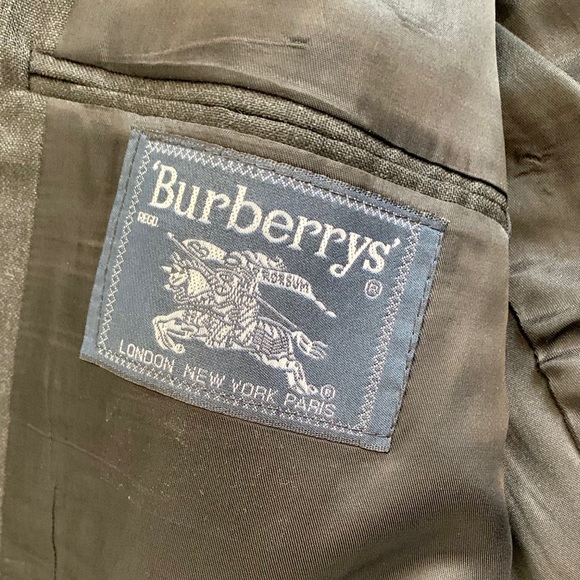 Burberry Dark Grey Pinstripe Blazer 42R - Picture 4 of 10